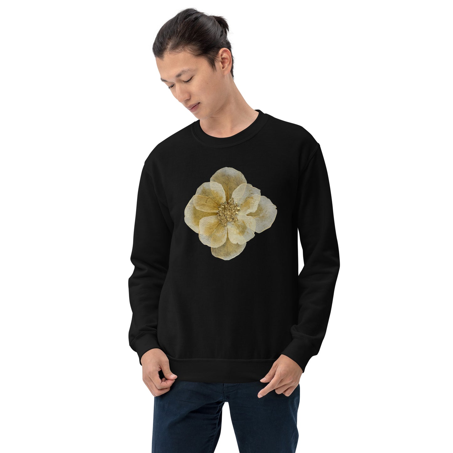 Embrace Artistic Expression with Comfort: Eco-Friendly Unisex Art Crewneck Sweatshirt